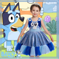 Vestido disfraz Bluey