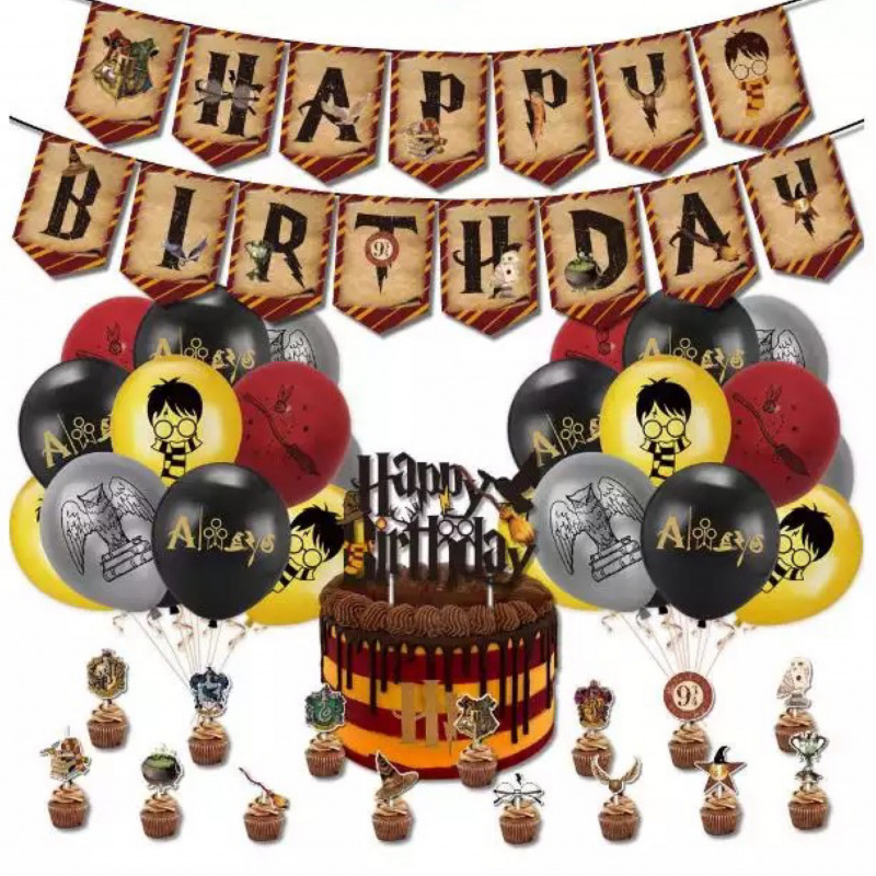 Set decoración cumpleaños Harry Potter