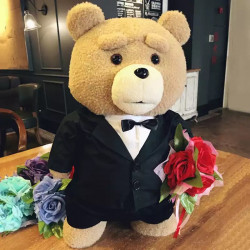 Peluche Ted traje boda