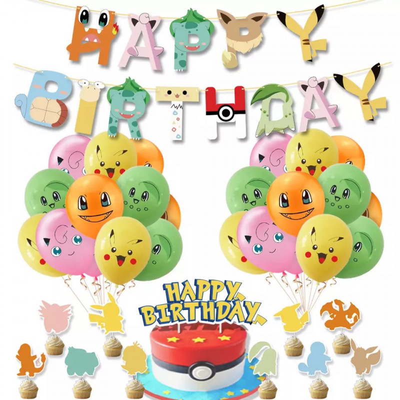 Decoracion De Cumpleaños De Pokemon 