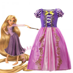 Vestido disfraz Rapunzel