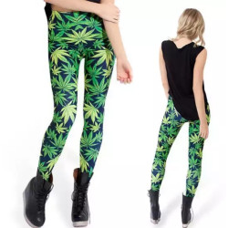 Leggings estampado marihuana
