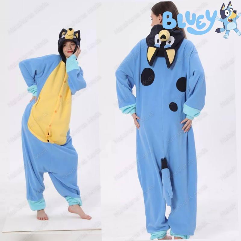 Disfraz pijama Kigurumi Bluey - Bluey y Bingo