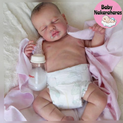 Muñeca bebé silicona dormida
