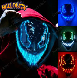 Máscara disfraz Venom Luz led