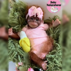 Muñeca mono bebé reborn